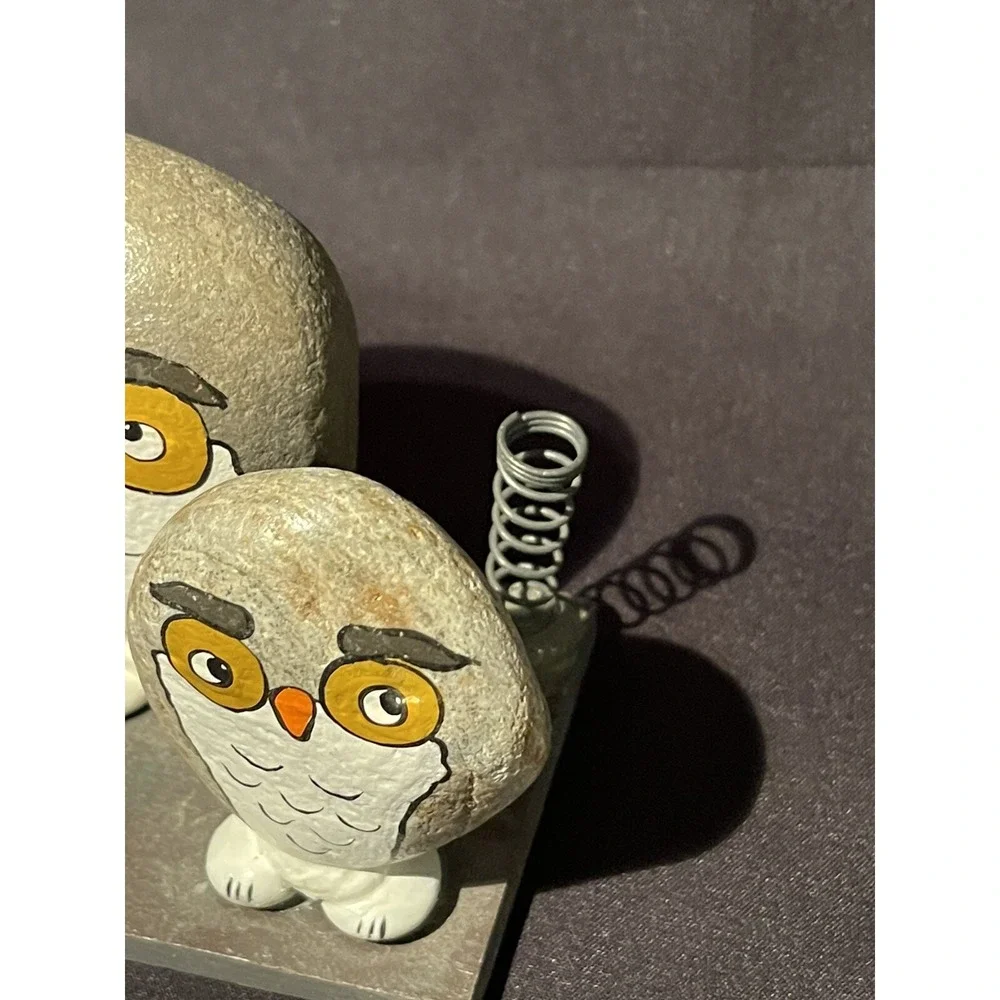 Vintage Owl Rocks Pen Holder 3